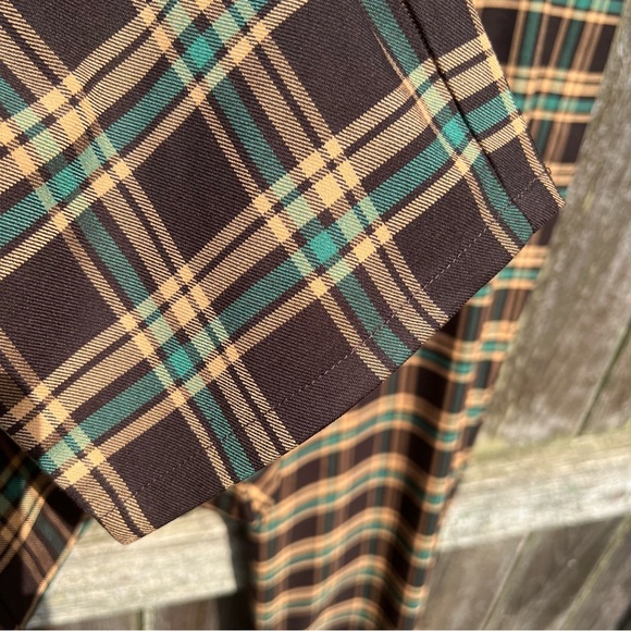 Joan Rivers Brown Plaid Fall Pants - Picture 5 of 8